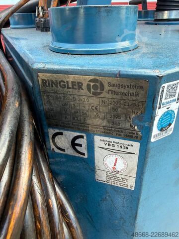Extractor, chip extractor Ringler RA 320-D 2x3,0
