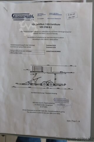 Car transporter Mercedes-Benz Actros 1840 4x2 Groenewold auto-transporter, 9 ...