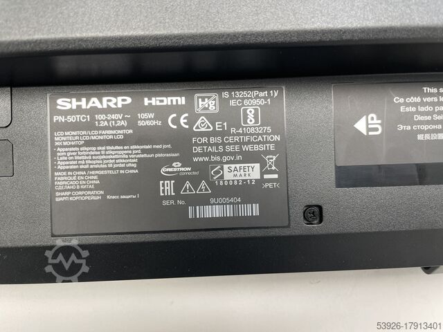 Display Sharp PN-50TC1 Display incl. PC