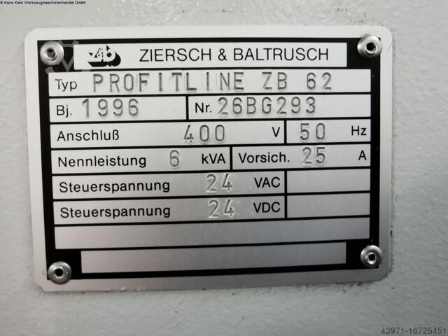 Surface Grinding Machine - Horizontal ZIERSCH & BALTRUSCH PROFITLINE ZB 62