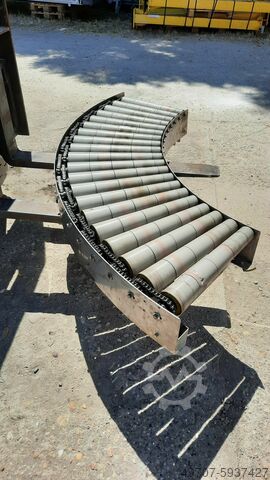 Curved roller conveyor TMG kurve Rollenbahn 400 mm /90°