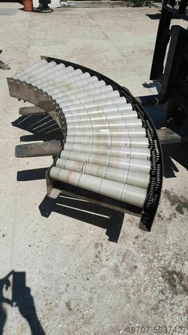 Curved roller conveyor TMG kurve Rollenbahn 400 mm /90°