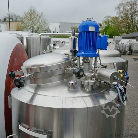 530 litre heatable/coolable pressure vessel made of V4A with propeller agitator.  9570