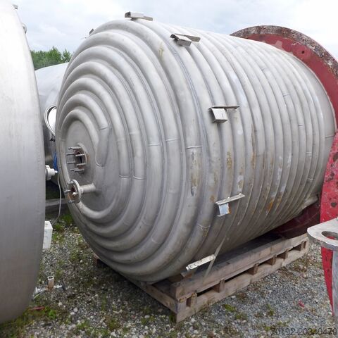 8609 liter pressure vessel / reactor made of V4A with frame blade agitator  9204