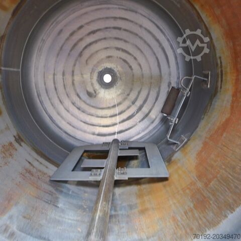 8609 liter pressure vessel / reactor made of V4A with frame blade agitator  9204