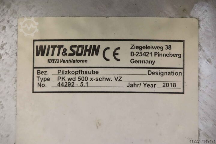 Lüfterkopf Witt & Sohn PK wd 500 x-schw. VZ