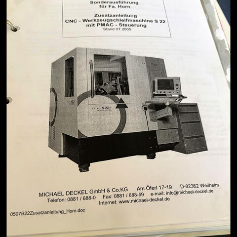 Werkzeugschleifmaschine Deckel S 22