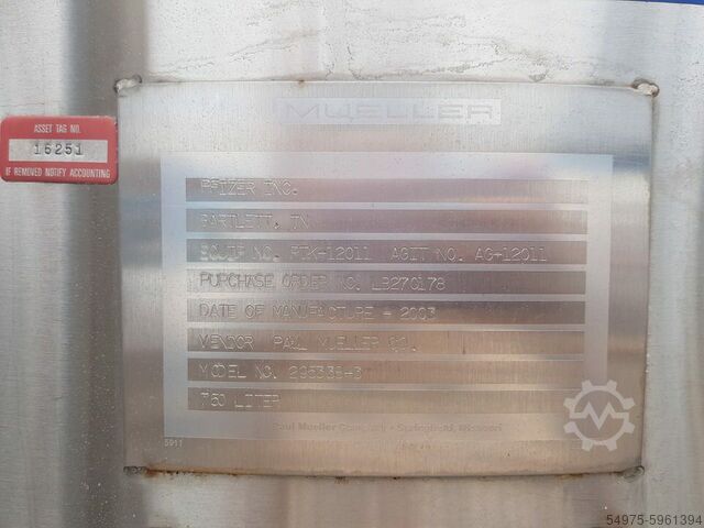 Stainless steel tank Pressure vessel Tank 10563