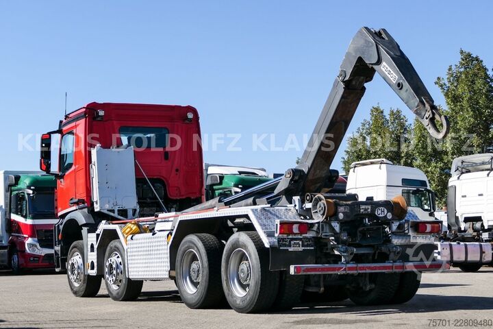Roll-off tipper truck MERCEDES-BENZ Arocs 3248 Abrollkipper mobas Retarder 8x4 Euro6