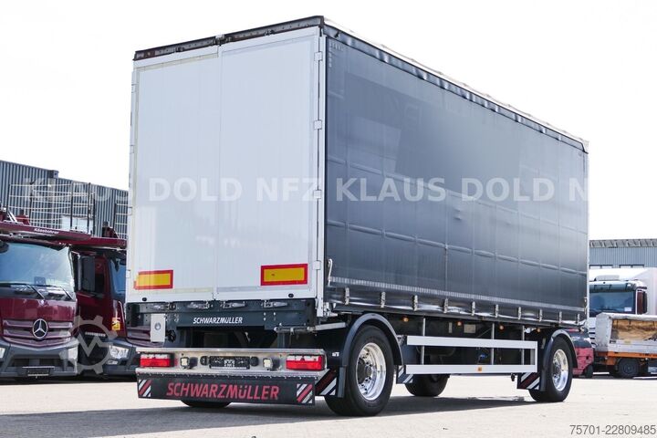 Open trailer with tarp SCHWARZMÜLLER PA 2/E Pritsche Plane Durchladesystem