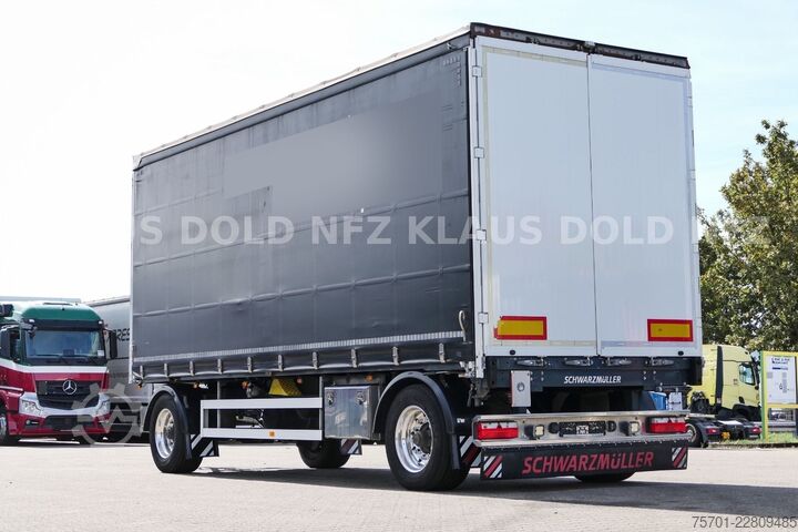 Open trailer with tarp SCHWARZMÜLLER PA 2/E Pritsche Plane Durchladesystem