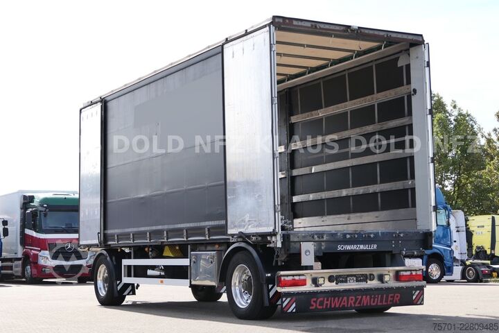 Open trailer with tarp SCHWARZMÜLLER PA 2/E Pritsche Plane Durchladesystem