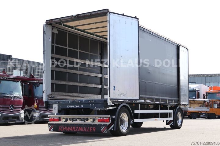 Open trailer with tarp SCHWARZMÜLLER PA 2/E Pritsche Plane Durchladesystem