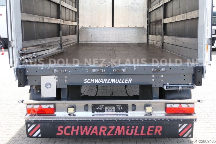 Open trailer with tarp SCHWARZMÜLLER PA 2/E Pritsche Plane Durchladesystem