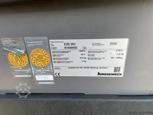 Tow Tractor Jungheinrich EZS350