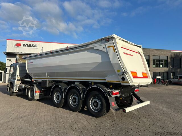 Tipper semitrailer KÄSSBOHRER SKS.Y 27m³ Stahlmulde Cramaro elektr. Verdeck