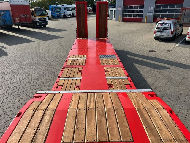 Low loader semitrailer KÄSSBOHRER SLH S HS 3/H Tieflader Zwangslenkung hydr. Bett