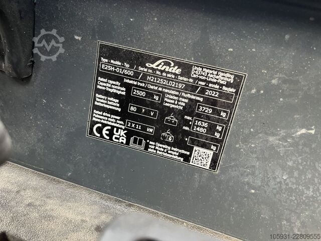 Electric 4-wheel forklift Linde E25H-01