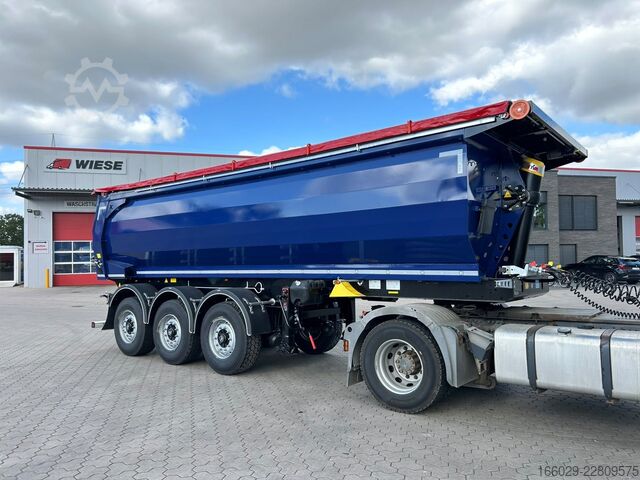 Tipper semitrailer KÄSSBOHRER SKS.Y 27m³ Stahlmulde Cramaro elektr. Verdeck