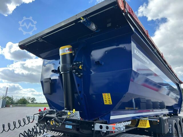 Tipper semitrailer KÄSSBOHRER SKS.Y 27m³ Stahlmulde Cramaro elektr. Verdeck
