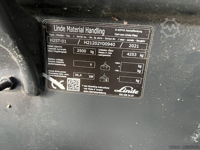 LPG Forklifts Linde H25T-01