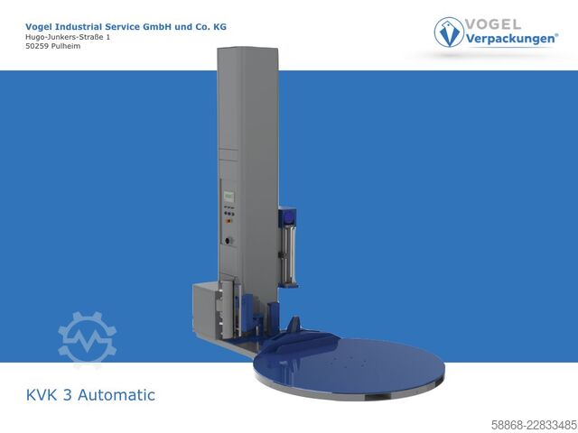Autom. Palettenwickler mit Fernbedienung Vogel KVK 3 Automatik Anlegen/Abschneiden