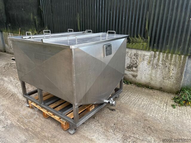 1500 Ltr Vessel / Tank 316 Stainless 316 Process Stainless Steel Tank 1500 Lt BCD Process Vessal