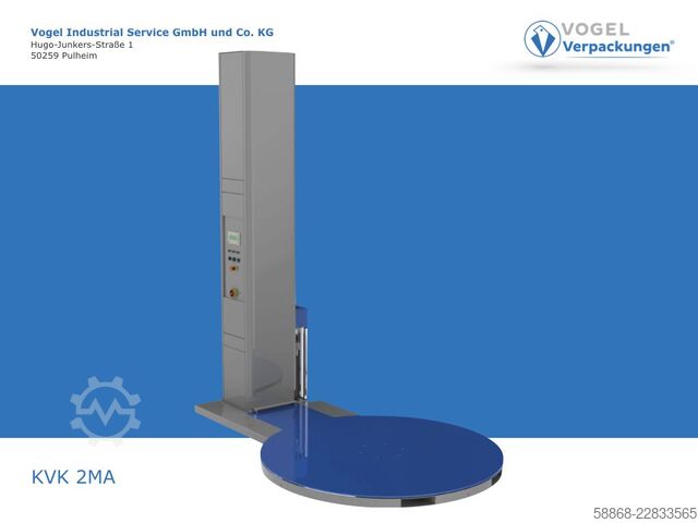 Halbautomatischer Palettenwickler  KVK 2 MA - 2t - 1650 Teller - 2400 Höhe
