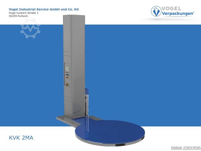 Halbautomatischer Palettenwickler  KVK 2 MA - 2t - 1650 Teller - 2400 Höhe
