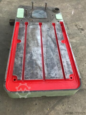 Aufspannplatte mit T-Nuten aus Stahlguß-Grauguß; Grundplatte von Radialbohrmaschine, Montagetisch, M  Nutenplatte