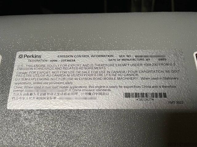 Generator set Perkins 4006-23TAG3A - 900 kVA Generator - DPX-19818