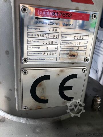 12″ X 6 ” GFT TRENNTECHNIK HASTELLOY BASKET CENTRIFUGE GFT TRENNTECHNIK V30