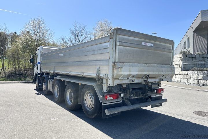 Three-sided tipper truck Scania P 500 10x4 3-SK Trösch / Swiss-Vehicle