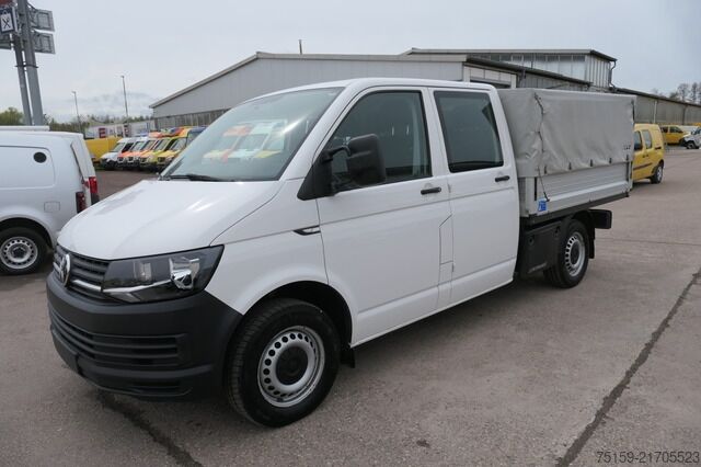 Curtain sider van VW T6 Transporter 2.0 TDI DoKa 4Motion Klima AHK Standheizung