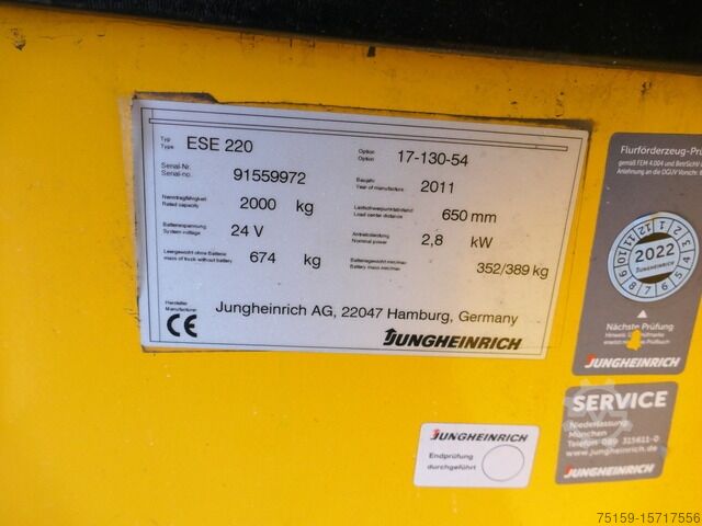 Sonstige jungheinrich ESE 220 Batterie 07/2020