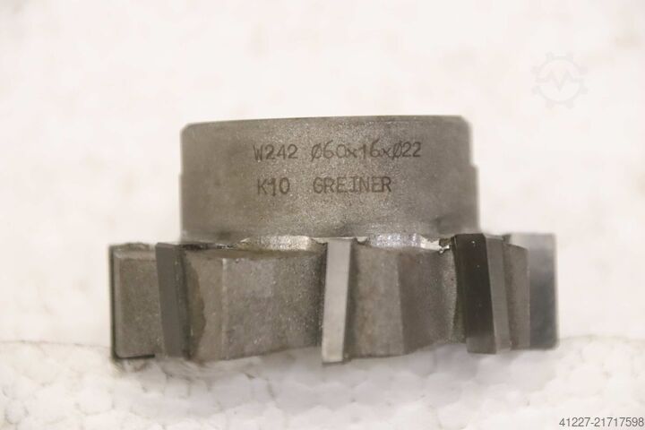 2 pieces of end mills Ø60/48 mm Greiner W242 Ø60x16xØ22 / Ø48x16xØ22