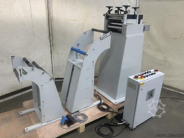 Strip straightening machine for strip material from coil; coil handling line for coil processing, st WANZKE RG 400-7