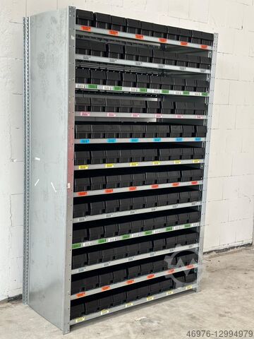 Picking rack Box rack Shelf Dexion HI280/ 1,34 lfm. /St.: 2100x610mm Fachbreite: 1.275 mm / 120 Kisten 