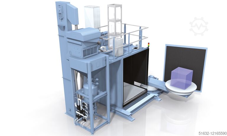 Sandblasting unit, shot blasting unit SCHLICK Weelabrator TT 5