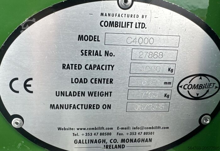 4-Wege-Gabelstapler Combilift C4000 /2015 /Triplex 8400 mm/Only 7299 h