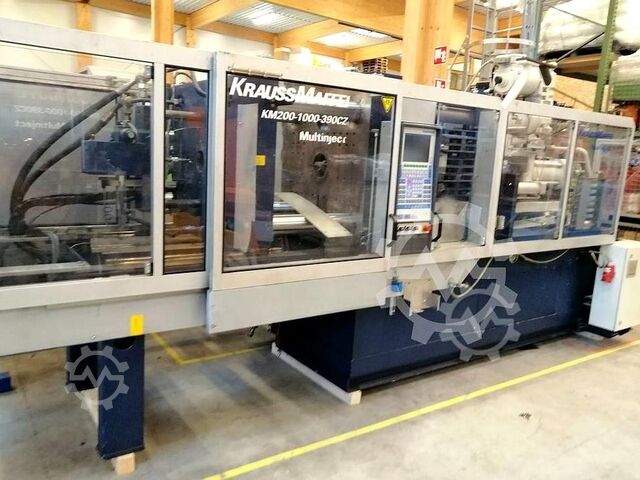 Multi-material injection molding machine KraussMaffei KM200-1000-390 CZ