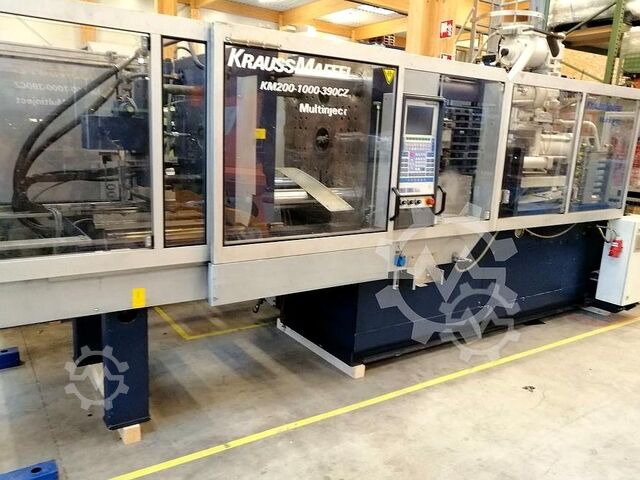 Multi-material injection molding machine KraussMaffei KM200-1000-390 CZ