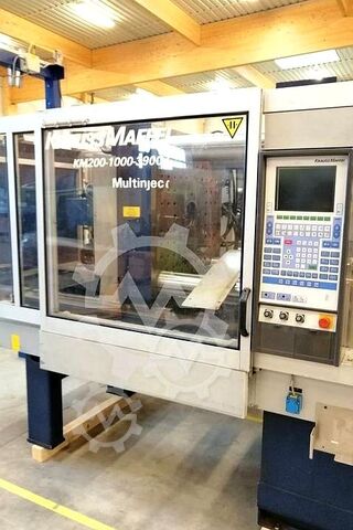 Multi-material injection molding machine KraussMaffei KM200-1000-390 CZ
