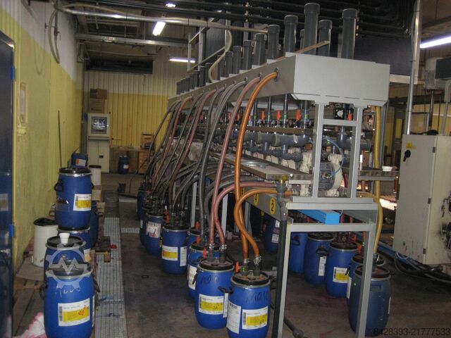 Färbeanlage automatic color kitchen TERMOELETTRONICA TERMO COLOR Rot 72 pos