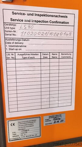 Dry air dryer with material extractor Motan Luxor LS 80