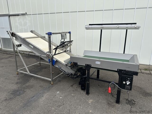 Elevator incline conveyor 260 x 80 cm with hopper  145 x 100  
