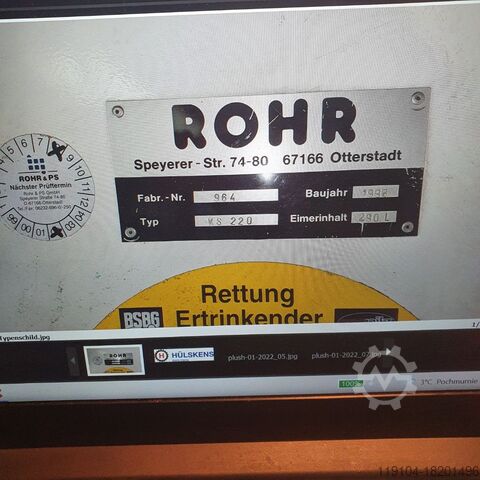 Schwimmender Bagger ROHR KS 220