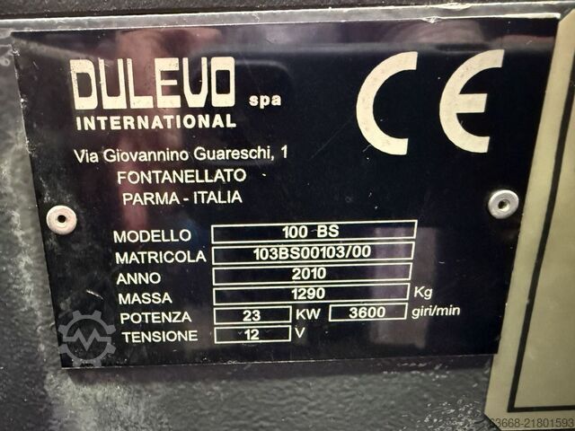 Sweepers and vacuum cleaning machine Dulevo 100 BS