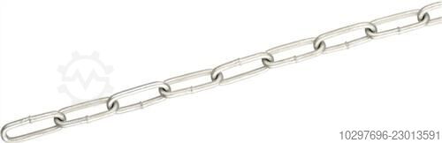 Round steel chain DIN 5685, nominal chain thickness - 1 pc  