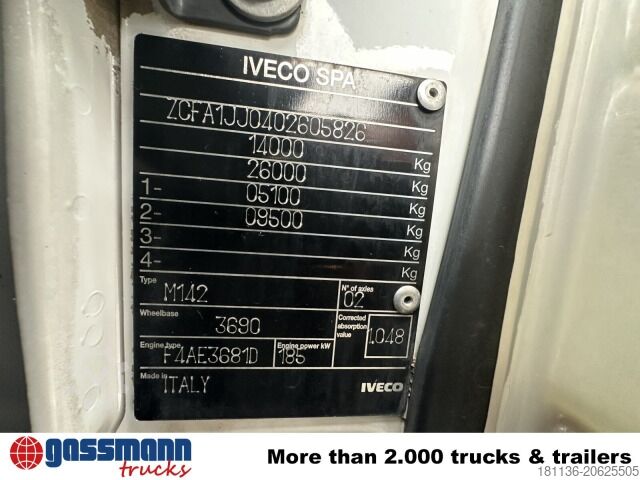 Tipper truck Iveco EuroCargo ML140E25K 4x2, EEV, Kran Hiab 077E-4